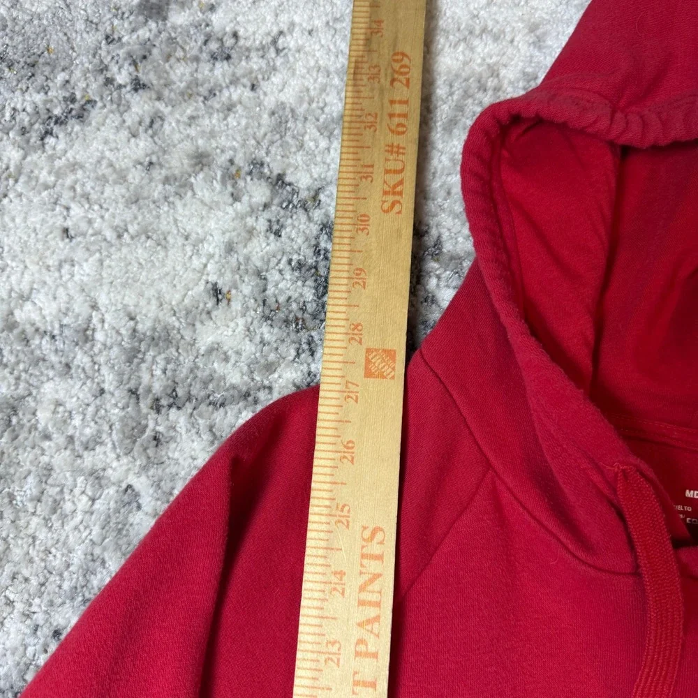 Under Armour ColdGear Rival Fleece‎ Hoodie Mens Medium Red Loose Fit Pullover